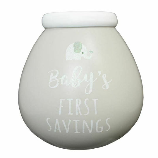 Pot of Dreams Baby's First Savings Ceramic Money Box