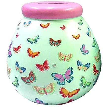 Pot of Dreams Butterfly Ceramic Money Box