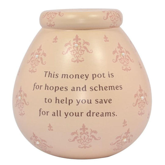 Pot of Dreams Ceramic Money Box Fleur-De-Lys (Cream)