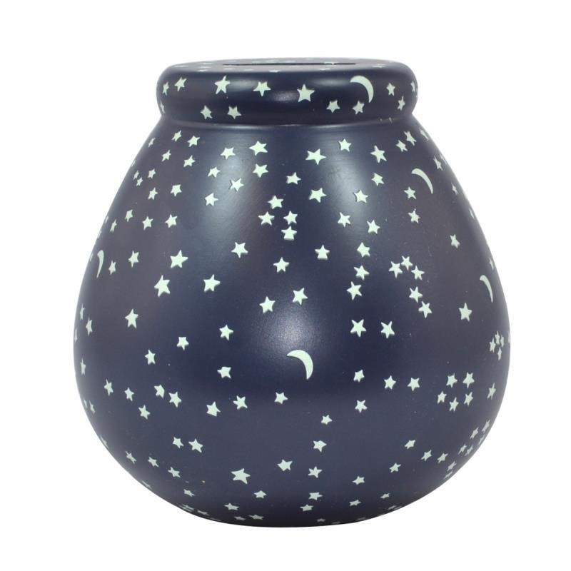 Pot of Dreams Ceramic Money Box Glow in The Dark - Moon & Stars - The ...