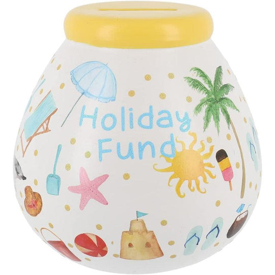Pot of Dreams Ceramic Money Box Holiday Fun Sandcastle