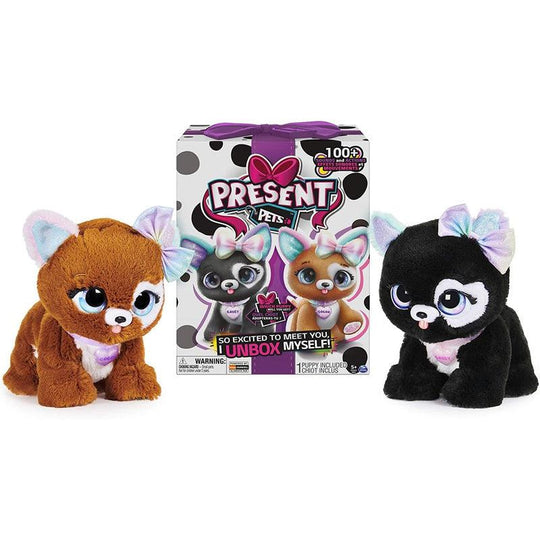 Present Pets Glitter Puppy Interactive Plush Pet Toy