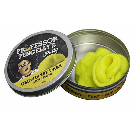 Professor Pengellys Putty Glow in the Dark Neon Yellow Stress Putty