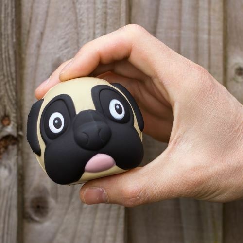 Pug Dog Stressball Anti Stress ADHD Autism Physio Reliever Ball