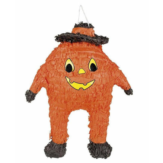 Pumpkin Shaped Pinata Childrens Halloween Party Game