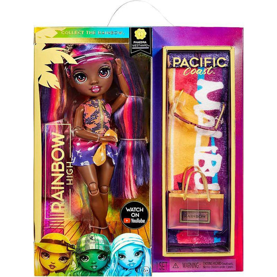 Rainbow High Pacific Coast Phaedra Westward Fashion Doll & Accessories