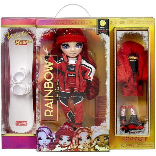 Rainbow High Winter Break Ruby Anderson - Red Fashion Doll