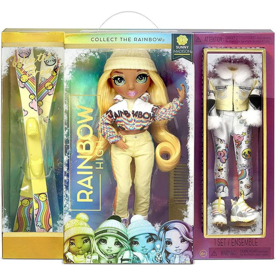 Rainbow High Winter Break Sunny Madison - Yellow Fashion Doll