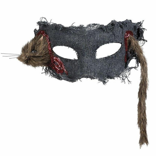 Rat Through Your Head Eyemask Halloween Zombie Horror Fancy Dress Accessory