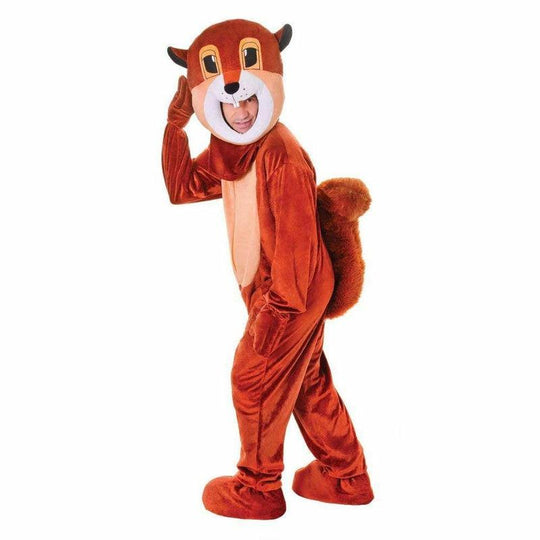 Red Squirrel Mascot Costume Big Head Animal Fancy Dress Adult Outfit