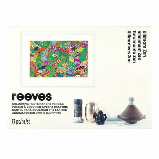 Reeves Ultimate Zen 114 x 79cm Colouring In Poster Art Craft