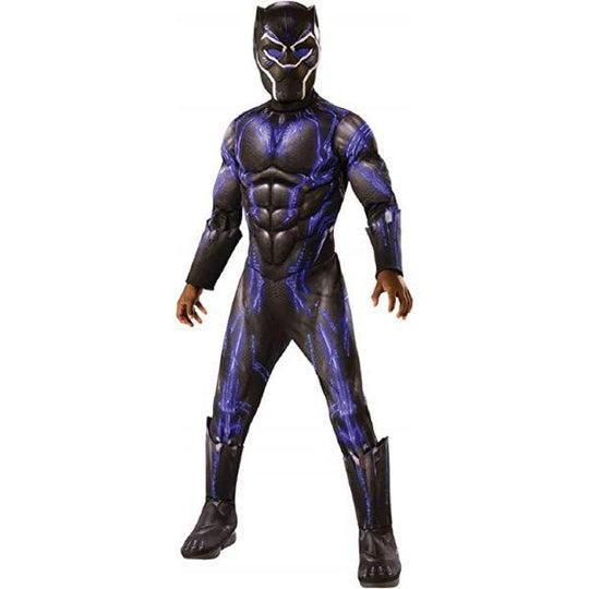 Rubies Avengers Black Panther Battle Suit Boy's Fancy Dress Costume
