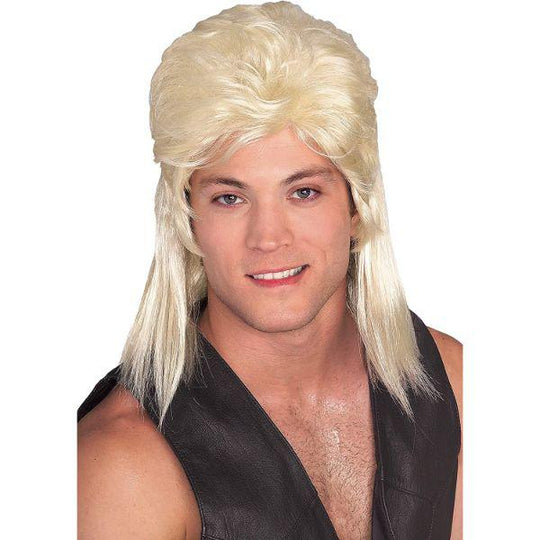 Rubies Blonde Mullet Wig 1980's Fancy Dress Costume Accessory