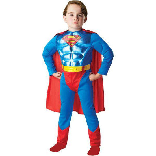 Rubies DC Comics Superman Metallic Chest Boy's Fancy Dress Costume