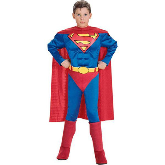 Rubies DC Comics Superman Muscle Chest Boy's Fancy Dress Costume