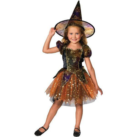 Rubie's Elegant Witch Girl's Halloween Fancy Dress Costume