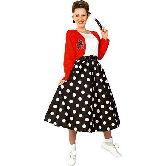 Rubies Fabulous 50's Polka Dot Sock Hop Women's Fancy Dress Costume
