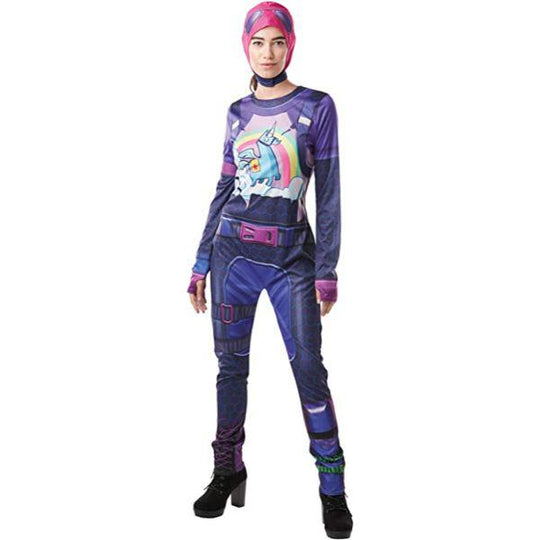 Rubies Fortnite Brite Bomber Gaming Skin Women's Fancy Dress Costume