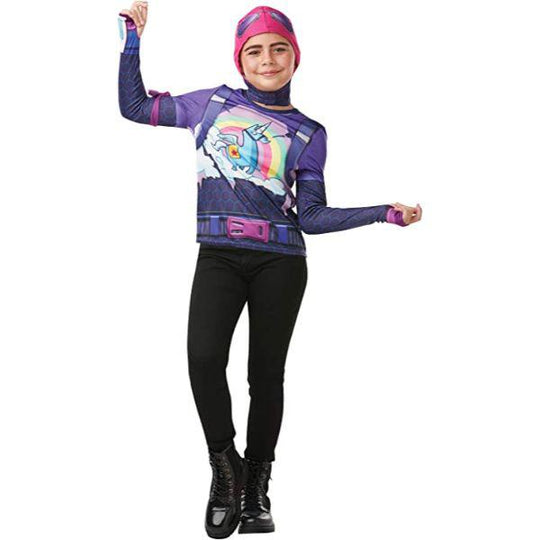 Rubies Fortnite Brite Bomber Girl's Gaming Fancy Dress Costume Kit