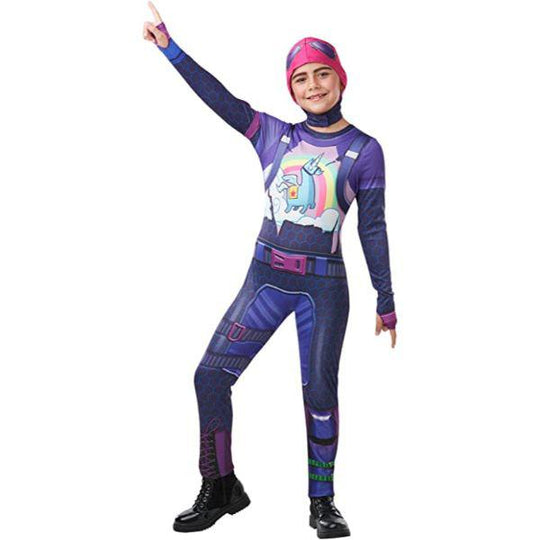 Rubies Fortnite Brite Bomber Girl's Gaming Skin Fancy Dress Costume