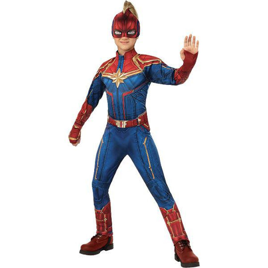 Rubies Marvel Captain Marvel Girl's Superhero Fancy Dress Costume