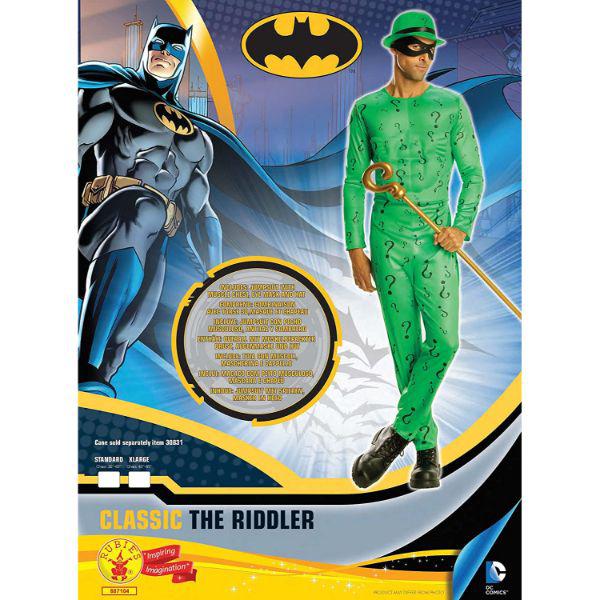 Rubie's Men's The Riddler Batman Villain Fancy Dress Costume - The ...