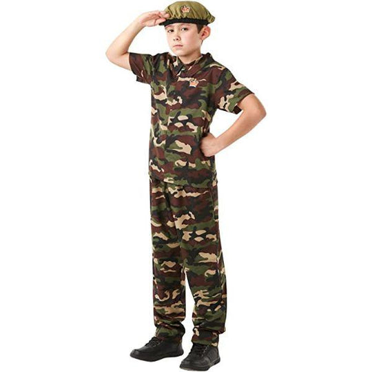 Rubies Military British Army Solider Child Unisex Fancy Dress Costume