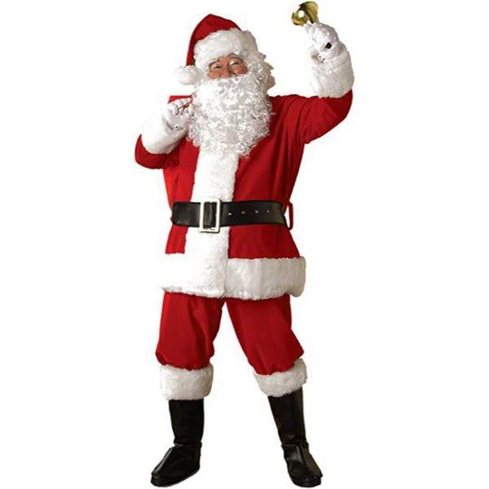 Rubies Santa Suit Regal Plush Men's Fancy Dress Costume