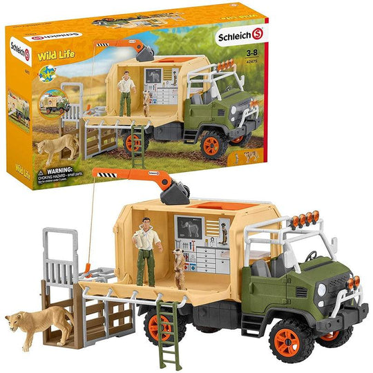 Schleich Animal rescue large truck Wild Life