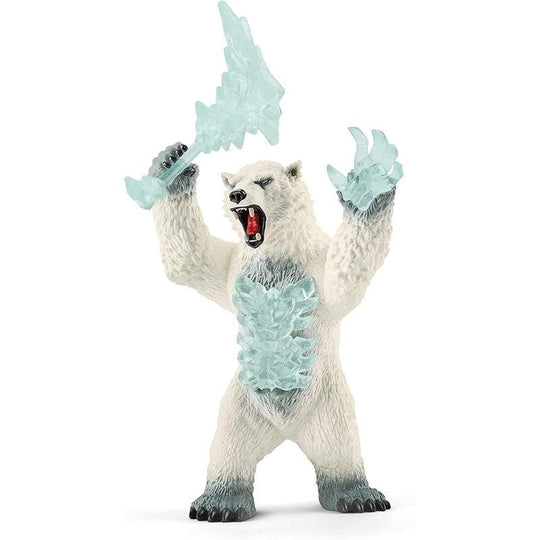 Schleich Eldrador Creatures Blizzard Bear with Weapon Toy Figure