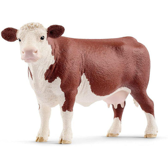 Schleich Farm World Hereford Cow Figurine