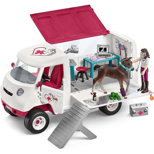 Schleich Horse Club Mobile Vet with Hanoverian Foal Playset