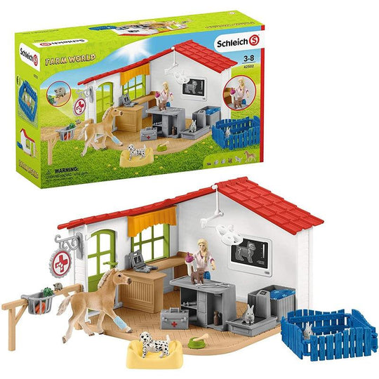 Schleich Veterinarian practice with pets Farm World