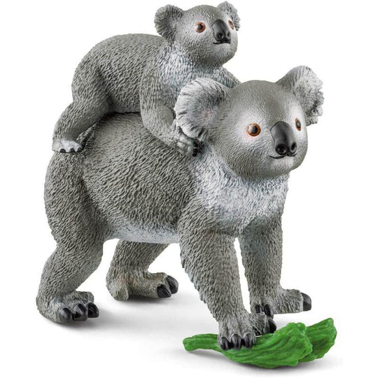 Schleich Wildlife Koala Bear Mother & Baby Toy Figure