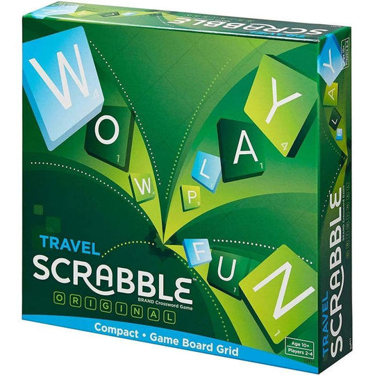 Scrabble Travel Edition Game Compact Word Board Game