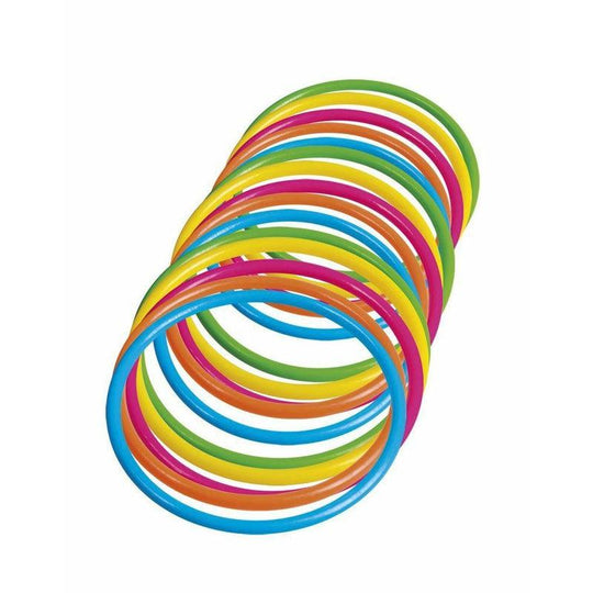 Set of 15 Bright Coloured 80's Rave Bracelets Disco Fancy Dress Wrist Bangles