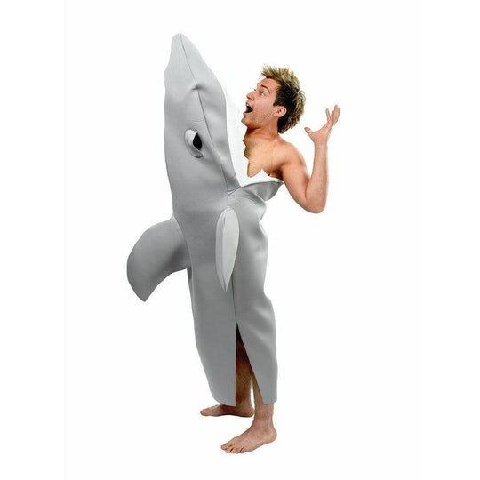Shark Attack Bite Jaws Man Eating Great White Adult Fancy Dress Costume