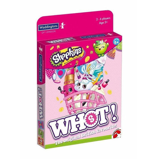 Shopkins Whot! Shape & Number Matching Kids Family Travel Card Game