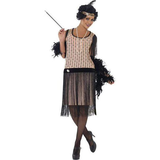 Smiffy's Coco Flapper 20s 30s Women's Fancy Dress Costume