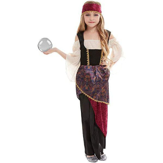 Smiffys Fortune Teller Girl's Gypsy Fancy Dress Costume