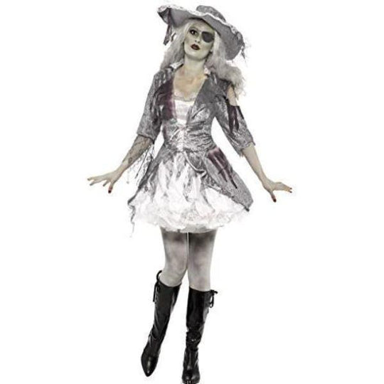 Smiffys Ghost Ship Pirate Women's Halloween Fancy Dress Costume