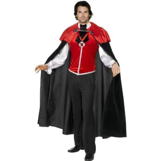 Smiffy's Gothic Manor Vampire Men's Halloween Fancy Dress Costume