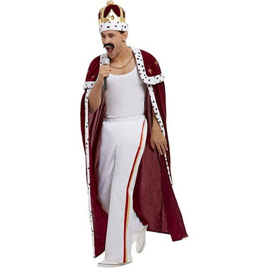 Smiffys Queen Freddy Mercury Style Men's Fancy Dress Costume