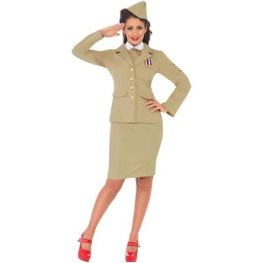 Smiffy's Retro Officer Women's Fancy Dress Costume