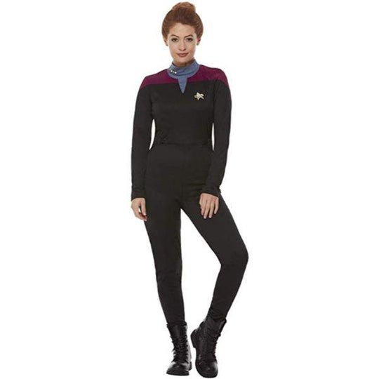 Smiffys Star Trek Voyager Star Commander Uniform Women's Fancy Dress Costume