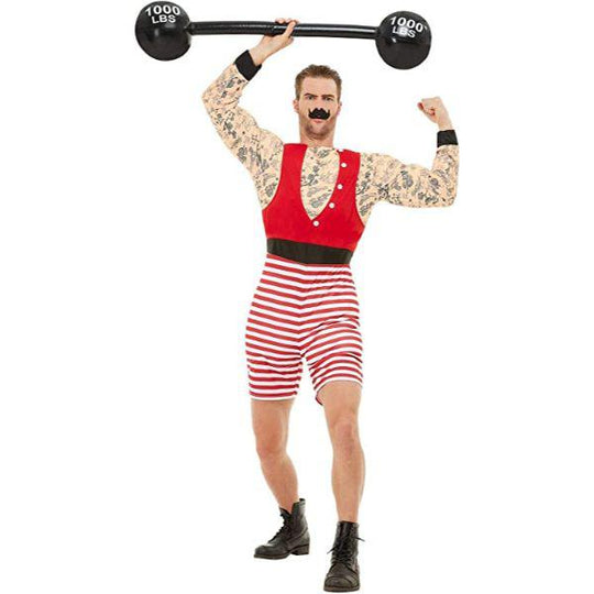 Smiffys Strongman Men's Circus Fancy Dress Costume