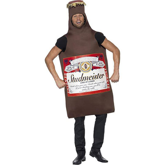 Smiffys Studmeister The Lord of Lagers Beer Bottle Fancy Dress Costume