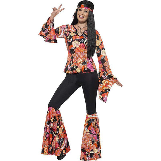 Smiffys Willow the Hippie Women's Fancy Dress Costume