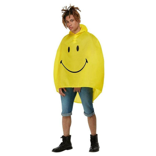 Smiley Poncho Party Festival Accessory