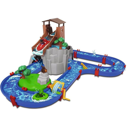 Smoby Aquaplay Adventureland Child's Water Table Playset with Boat Slide